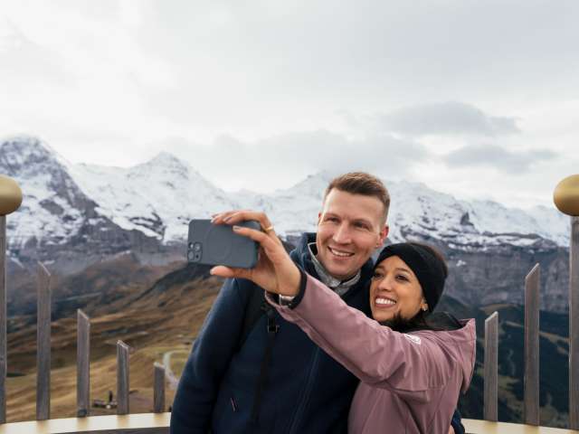 Digitaler Foto-Hotspots Trail Wengen