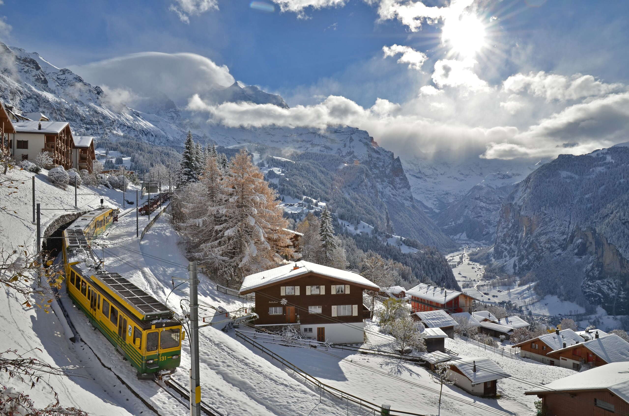 Wengernalpbahn von Wengen zur Kleinen Scheidegg