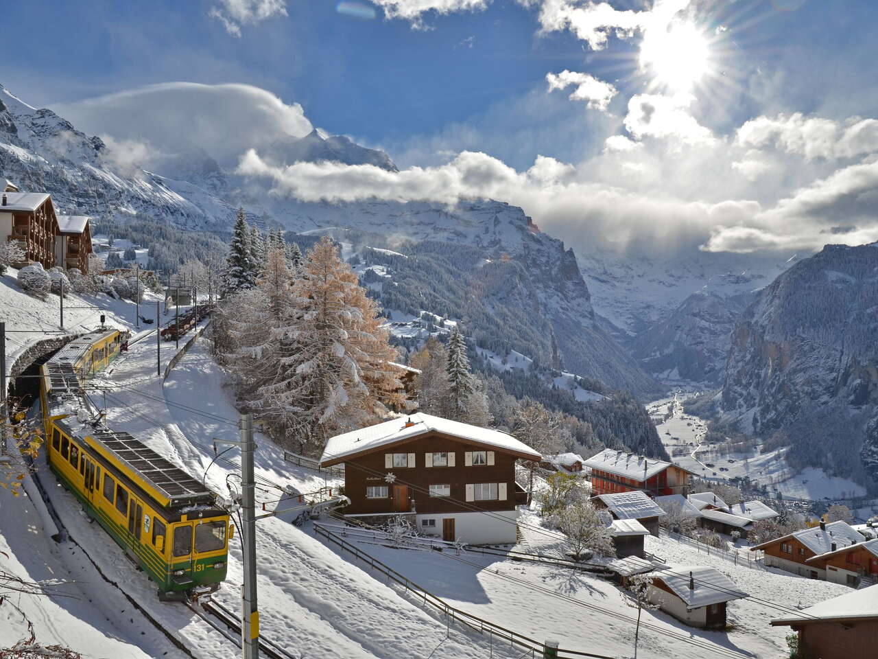 Wengernalp Railway from Wengen to Kleine Scheidegg